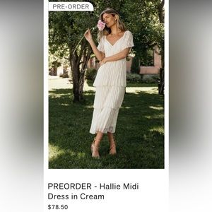 Bohme Halle Midi Dress Cream